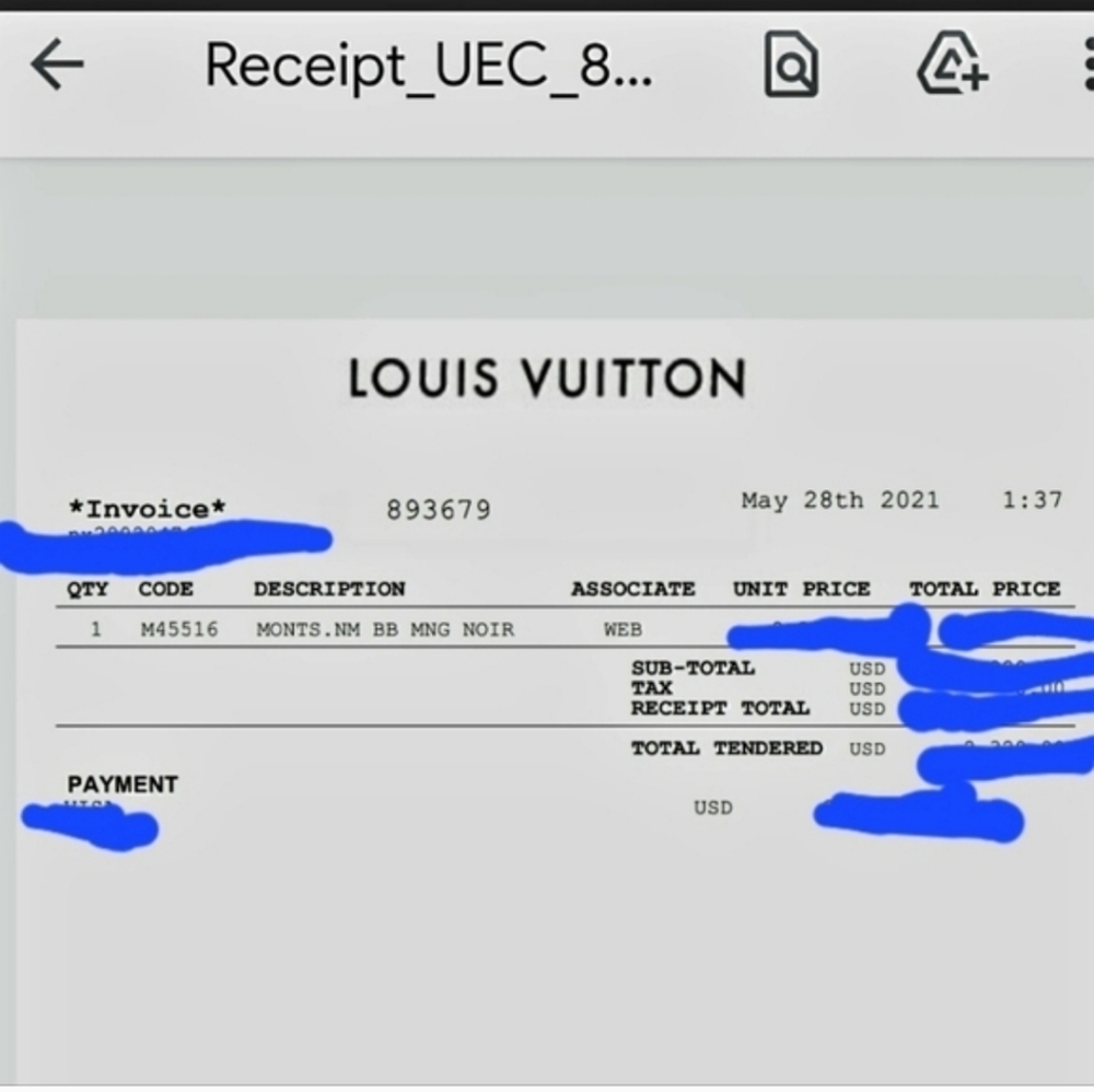 Authentic New Small Louis Vuttion Bag W Receipt. Backpack Hand Bag Shoulder Bag - Picture 10 of 11